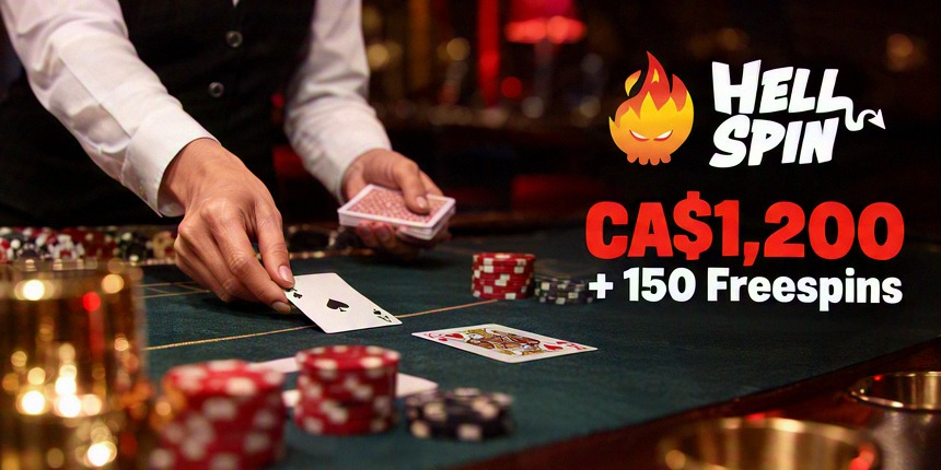 Live casino Hell Spin CA$1,200 + 150 Freespins