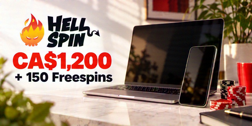 Mobile Casino Hell Spin CA$1,200 + 150 Freespins