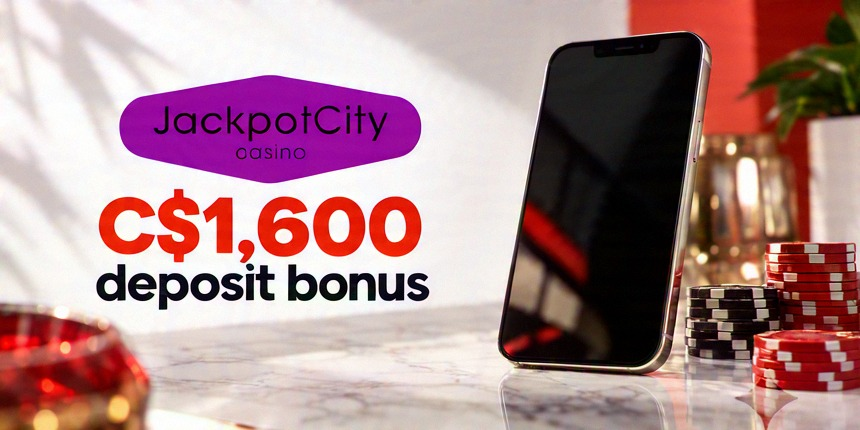 Apple Pay Jackpot City C$1,600 deposit bonus