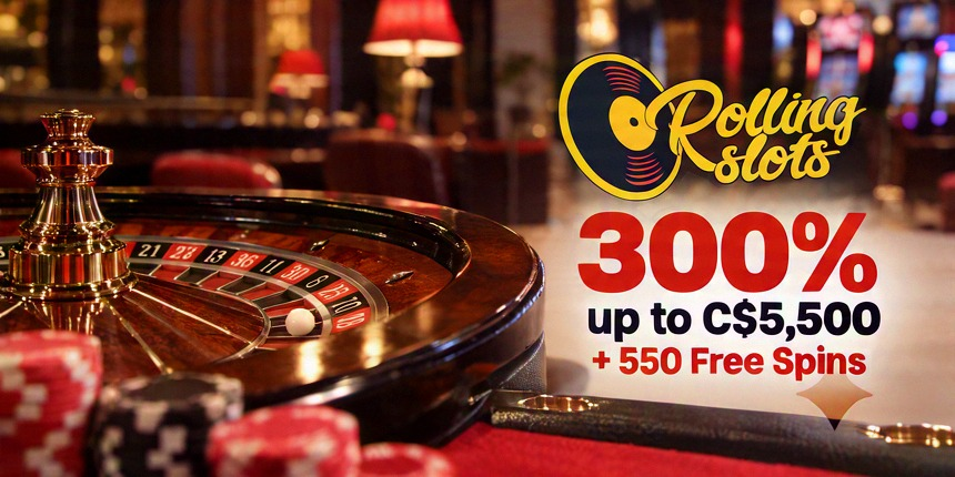 Trusted Casinos Rolling Slots 300% up to C$5,500 + 550 Free Spins