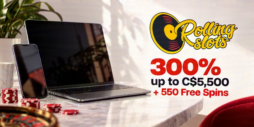 Roulette Rolling Slots 300% up to C$5,500 + 550 Free Spins