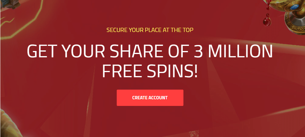 Ultra Casino free spins offer